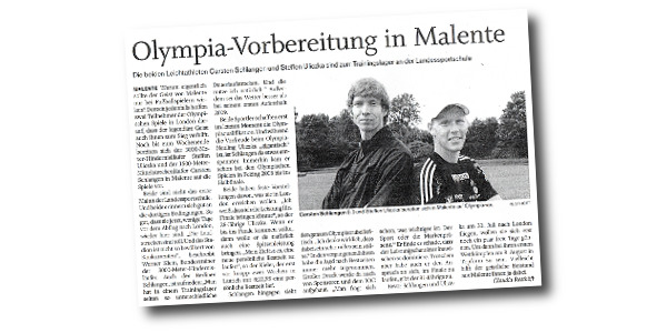 Ostholsteiner Anzeiger - Olympia-Vorbereitung in Malente